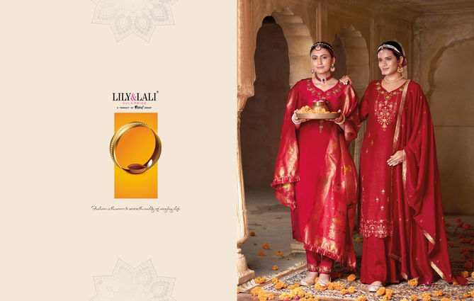 Karwa Exclusive By Lily Lali Festive Wear Readymade Suits Catalog